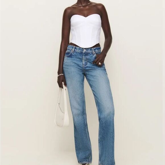 Reformation Pacie Linen Top size 12 NWT $ 178 - Picture 7 of 8